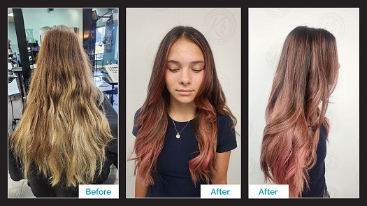 Petal Pink Balayage & Cut - By Siobhan Rozinski | K Bella - Brighton, MI