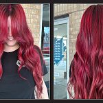 Red Balayage &amp; Cut - By Allie Bowsher